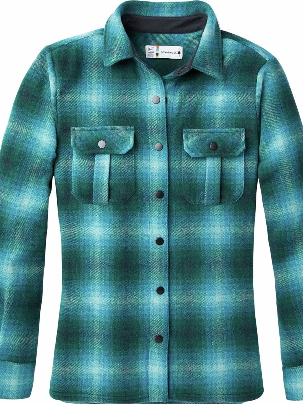 Smartwool Anchor Line Shirt Jacket Women’s Plaid Wool Blend Shacket Gorpcore S